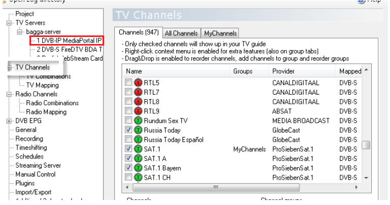 mediaportal m3u